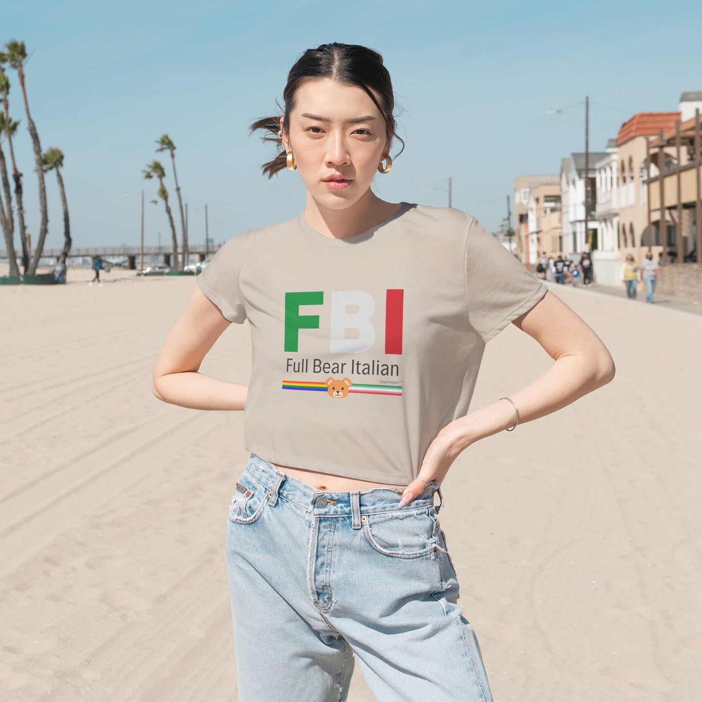 FBI - Full Bear Italian - Cropped Tee