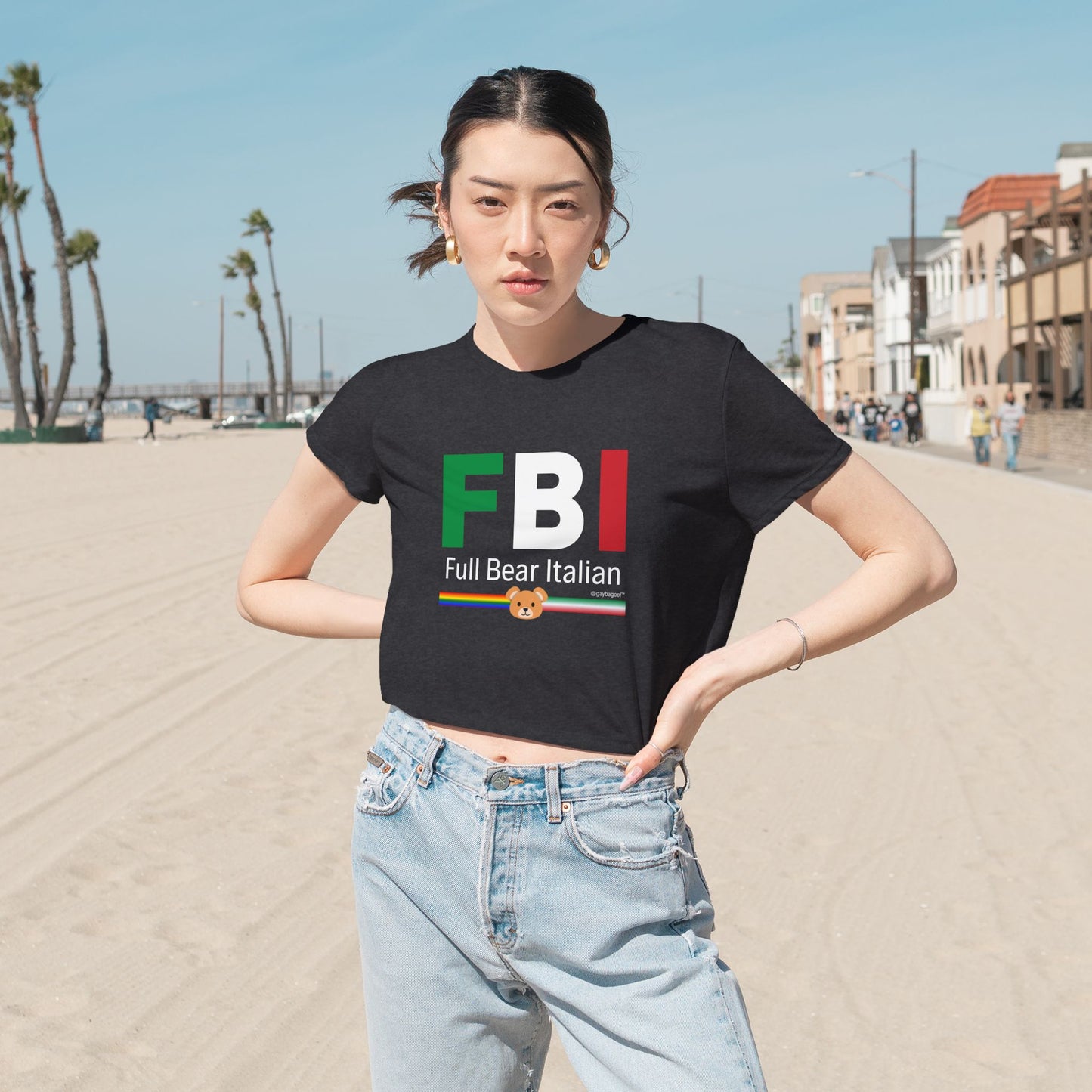 FBI - Full Bear Italian - Cropped Tee