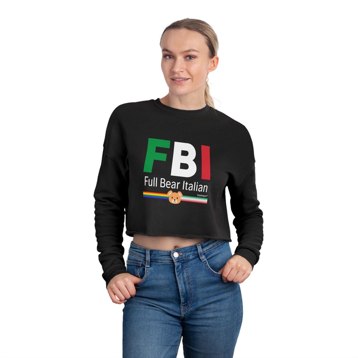 FBI - Full Bear Italian - Cropped Sweatshirt