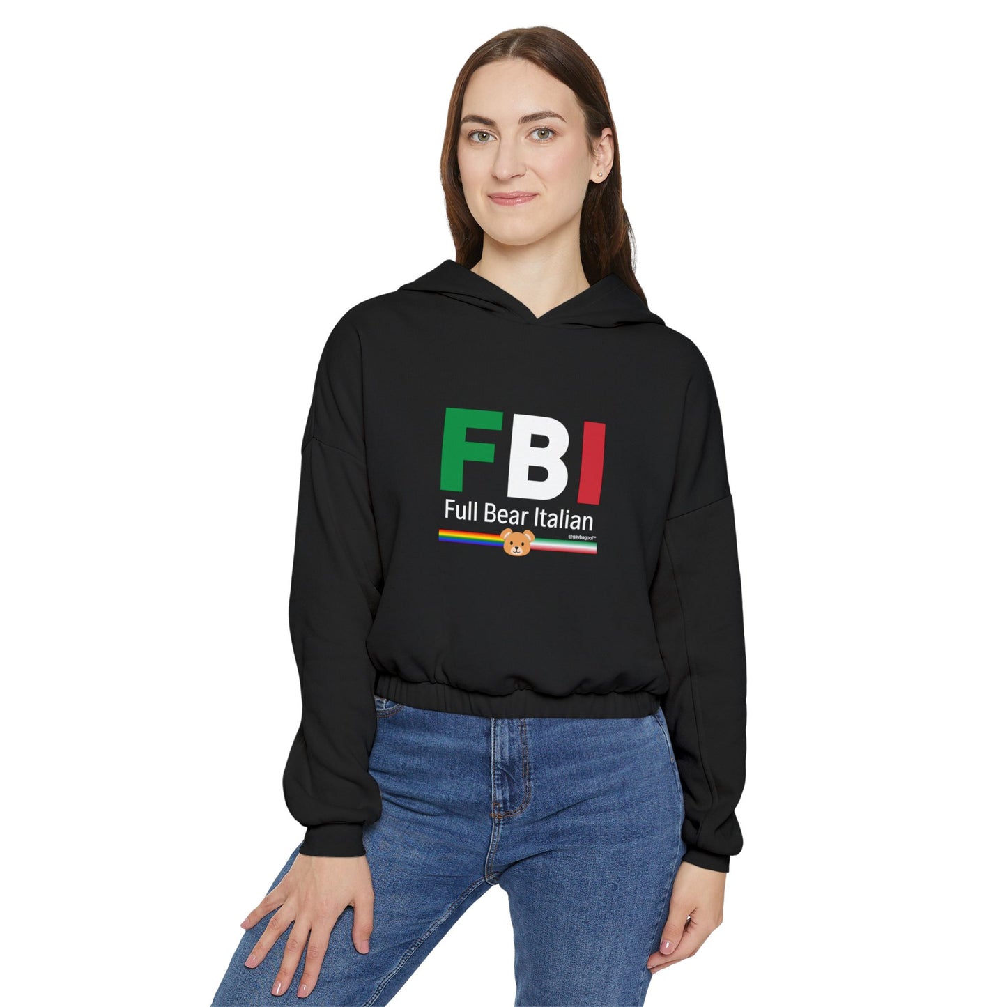 FBI - Full Bear Italian - Crop Hoodie