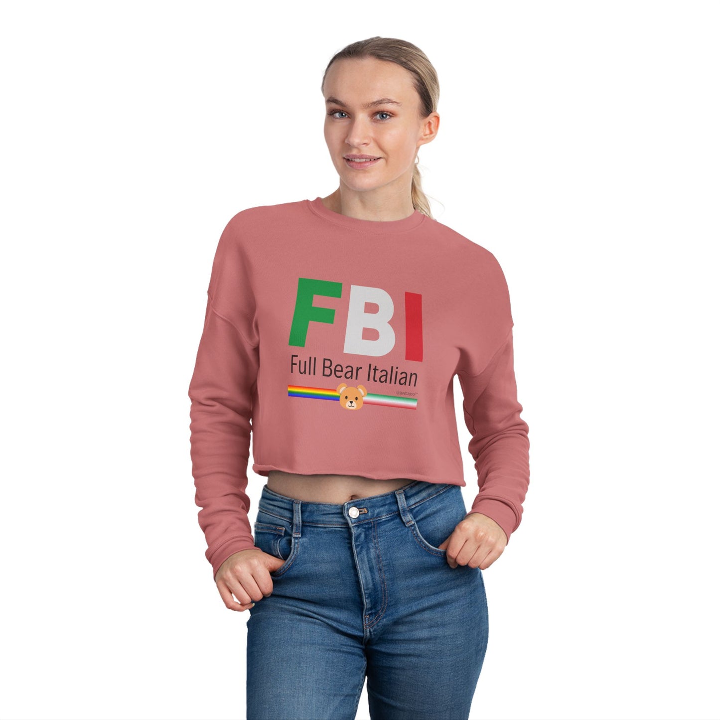 FBI - Full Bear Italian - Cropped Sweatshirt