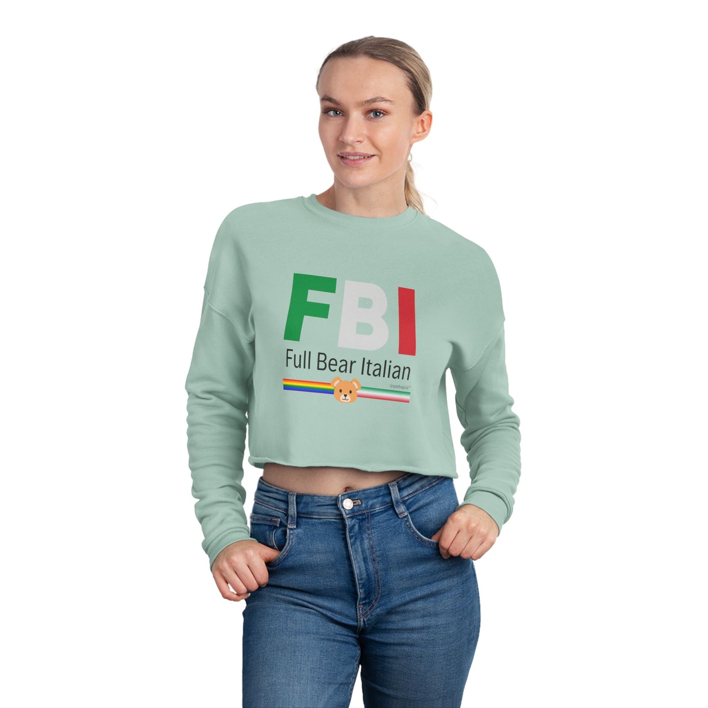 FBI - Full Bear Italian - Cropped Sweatshirt