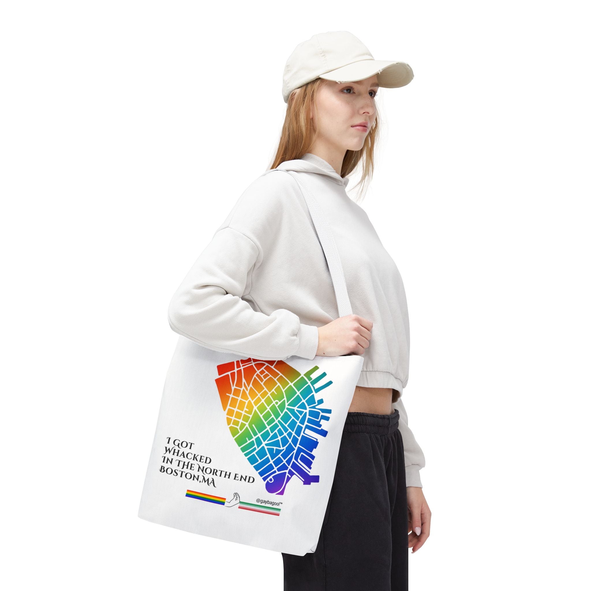 I Got Whacked in the North End, Boston, MA - Tote Bag