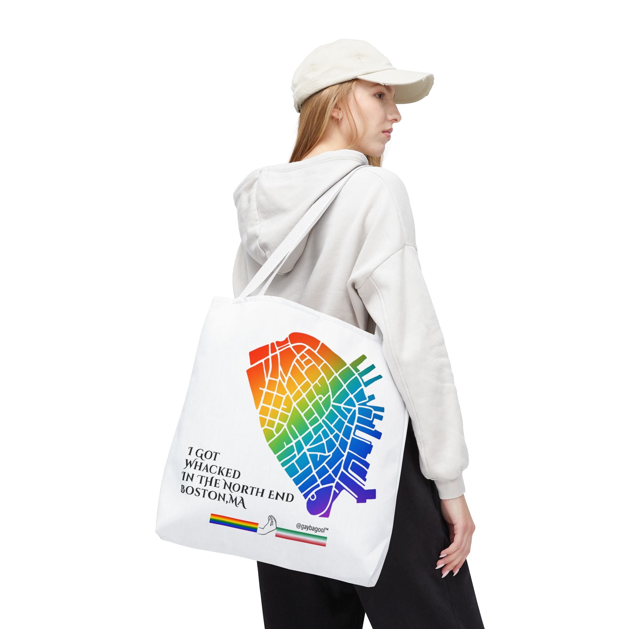 I Got Whacked in the North End, Boston, MA - Tote Bag