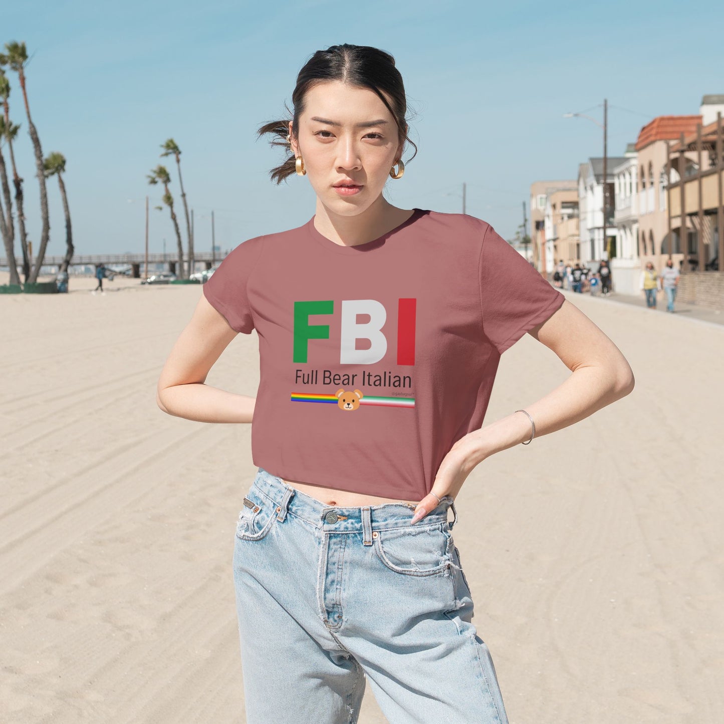 FBI - Full Bear Italian - Cropped Tee